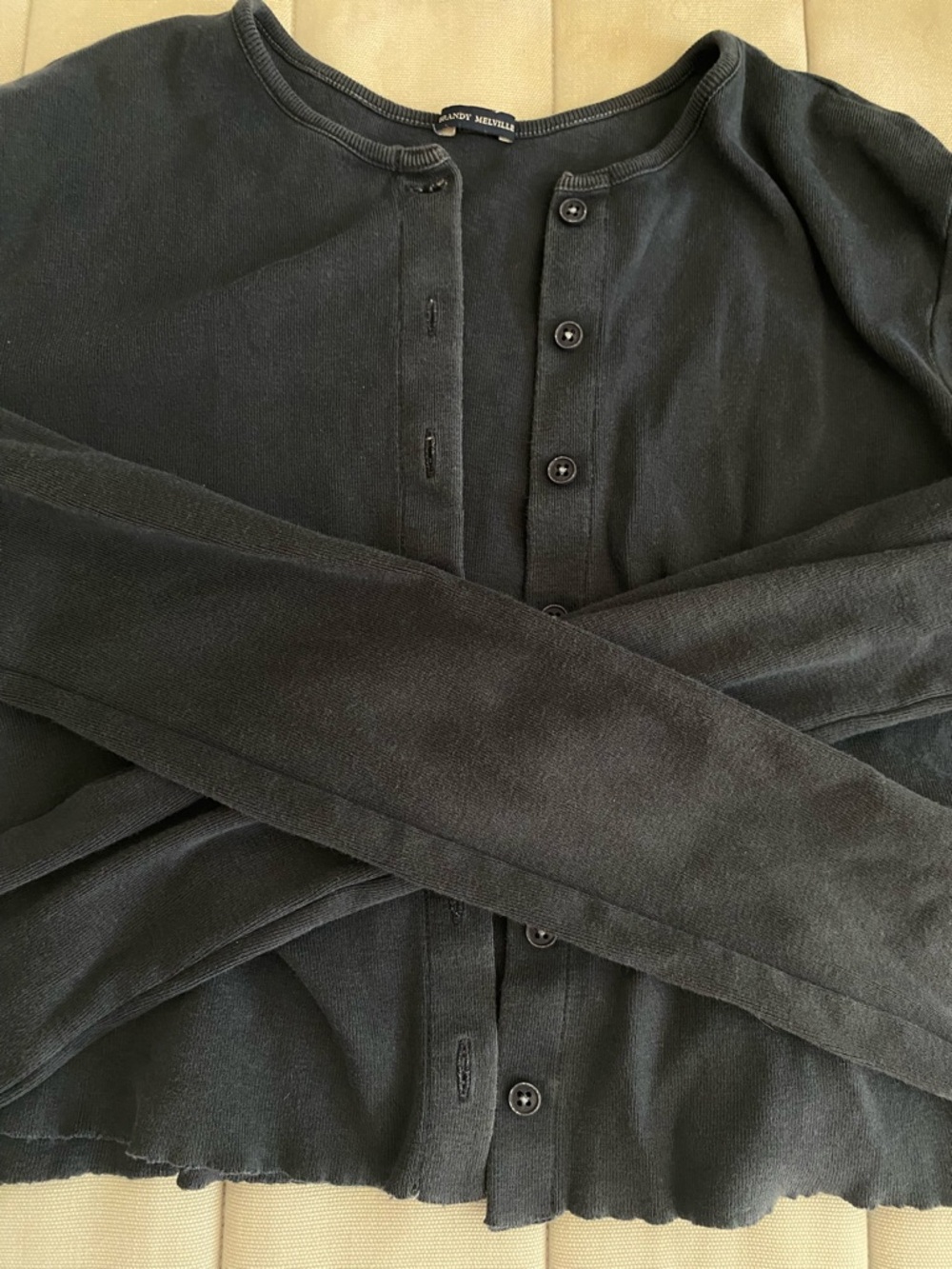 Brandy Melville Button-Up Ribbed Cardigan - Picture 5 of 7